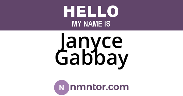 Janyce Gabbay