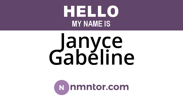Janyce Gabeline