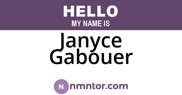 Janyce Gabouer