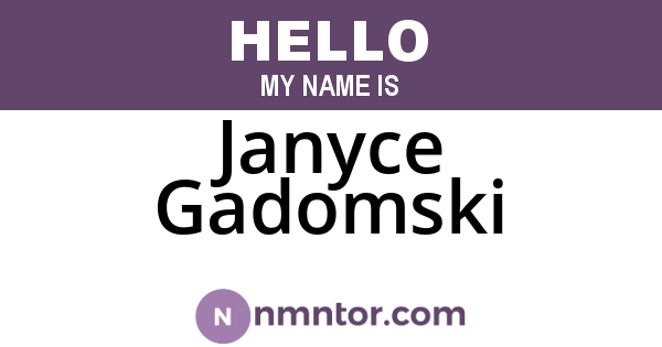 Janyce Gadomski