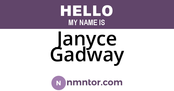 Janyce Gadway