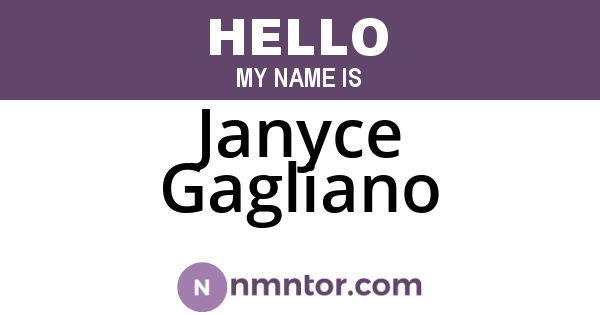 Janyce Gagliano