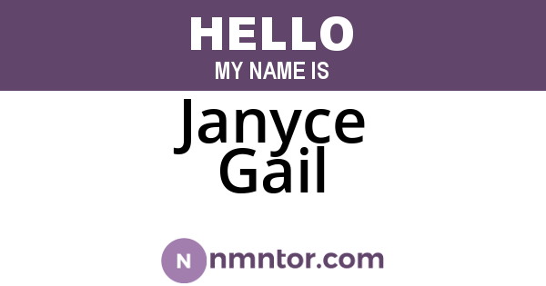 Janyce Gail