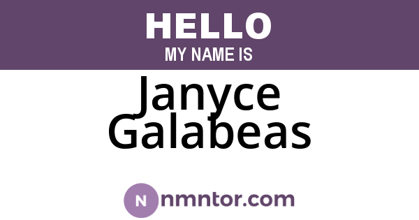 Janyce Galabeas