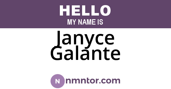 Janyce Galante