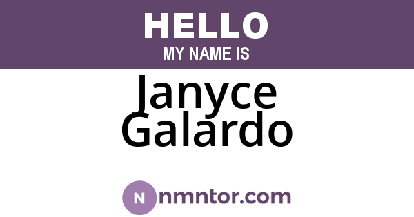 Janyce Galardo