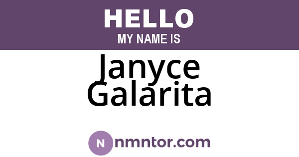 Janyce Galarita