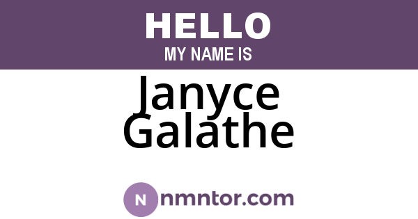 Janyce Galathe