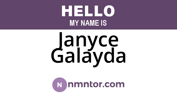 Janyce Galayda