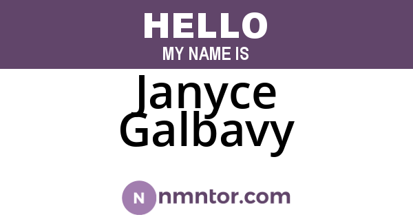 Janyce Galbavy