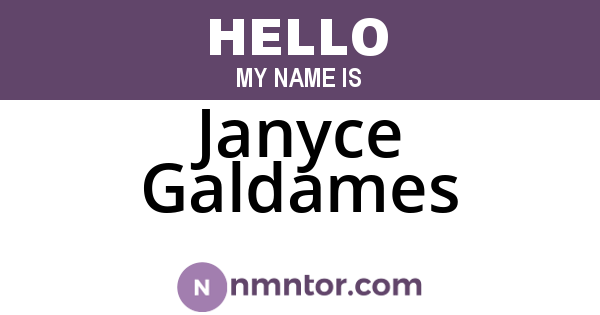 Janyce Galdames