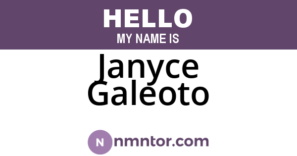 Janyce Galeoto