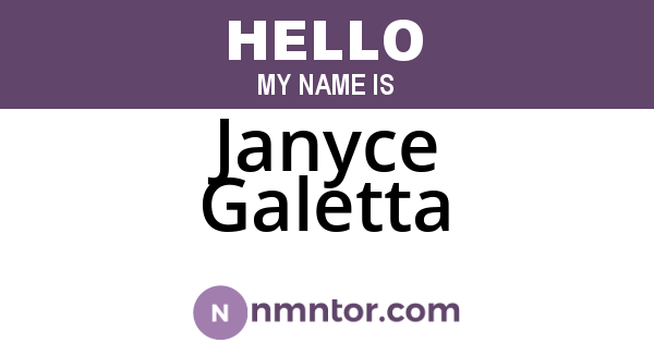 Janyce Galetta