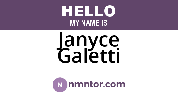 Janyce Galetti