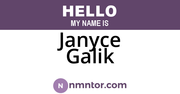 Janyce Galik