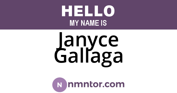 Janyce Gallaga