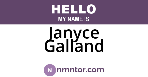 Janyce Galland