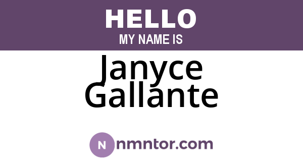Janyce Gallante