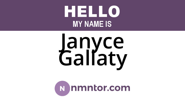 Janyce Gallaty