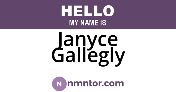 Janyce Gallegly