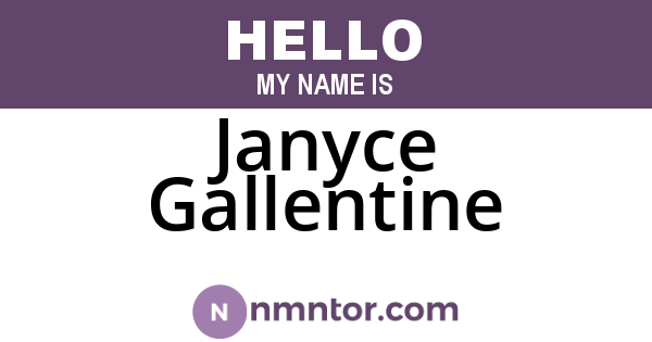 Janyce Gallentine