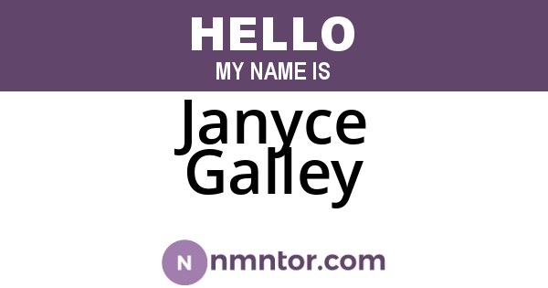 Janyce Galley