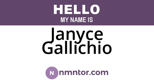 Janyce Gallichio