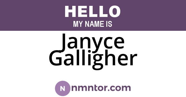 Janyce Galligher