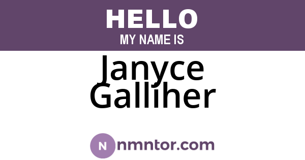 Janyce Galliher