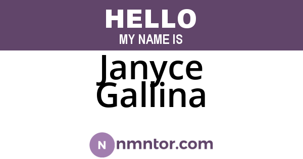 Janyce Gallina