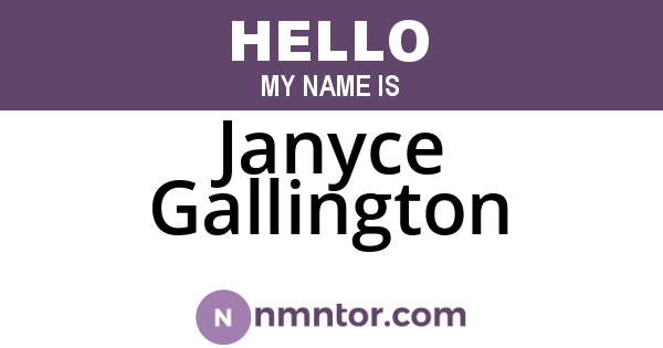 Janyce Gallington
