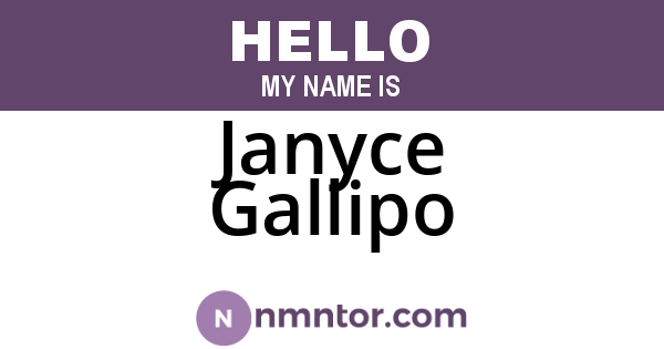 Janyce Gallipo