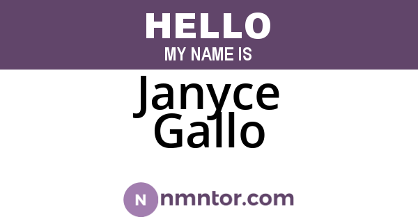 Janyce Gallo