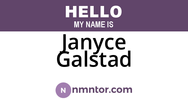 Janyce Galstad