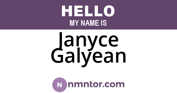 Janyce Galyean