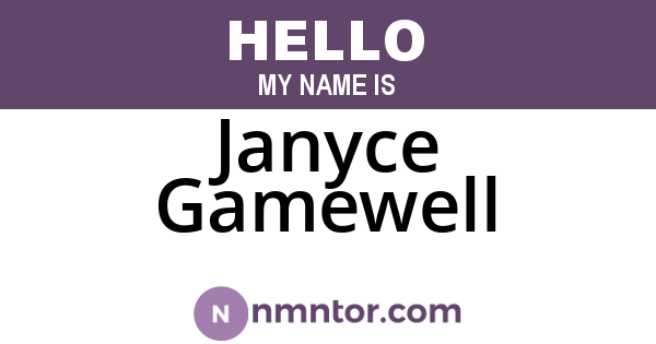 Janyce Gamewell