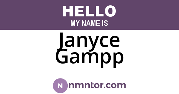 Janyce Gampp