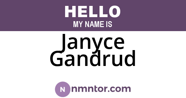 Janyce Gandrud