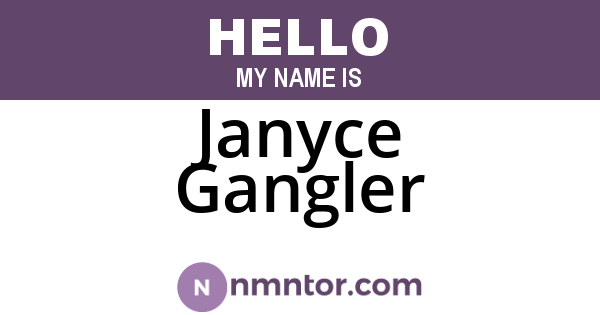 Janyce Gangler