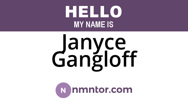 Janyce Gangloff