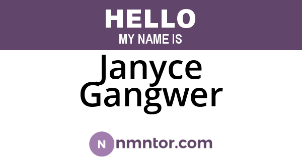 Janyce Gangwer