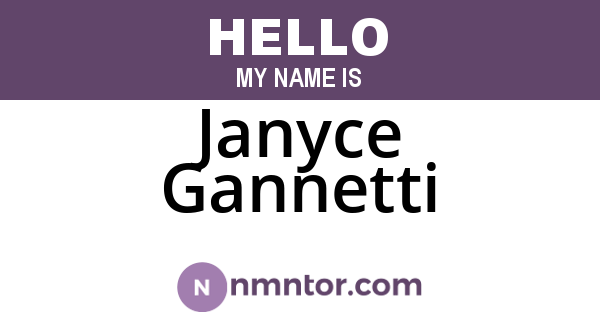 Janyce Gannetti