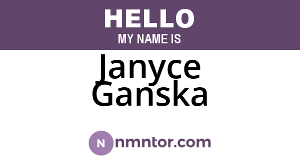 Janyce Ganska