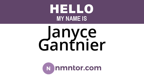 Janyce Gantnier
