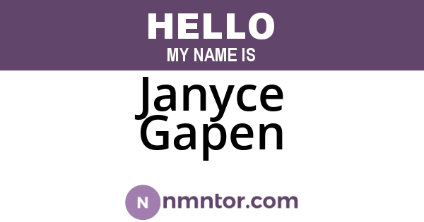 Janyce Gapen