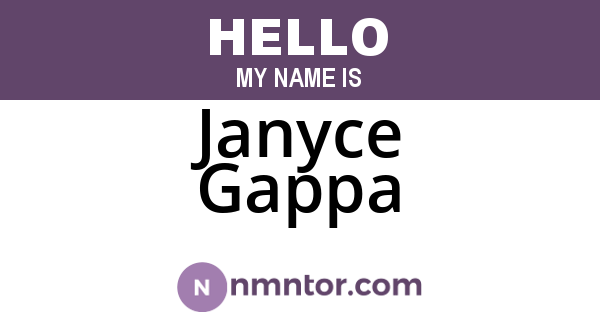 Janyce Gappa