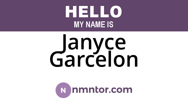 Janyce Garcelon