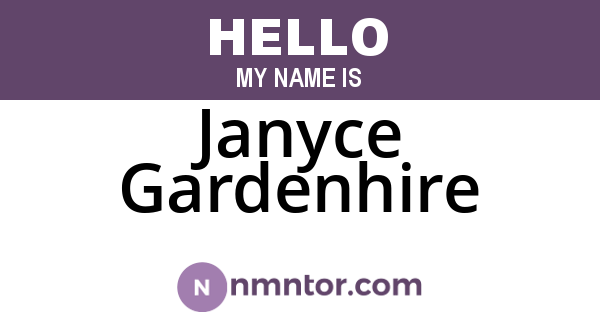Janyce Gardenhire