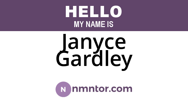 Janyce Gardley