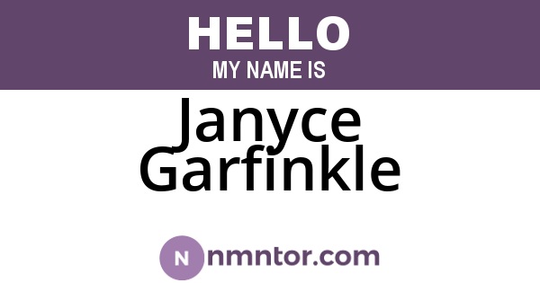 Janyce Garfinkle